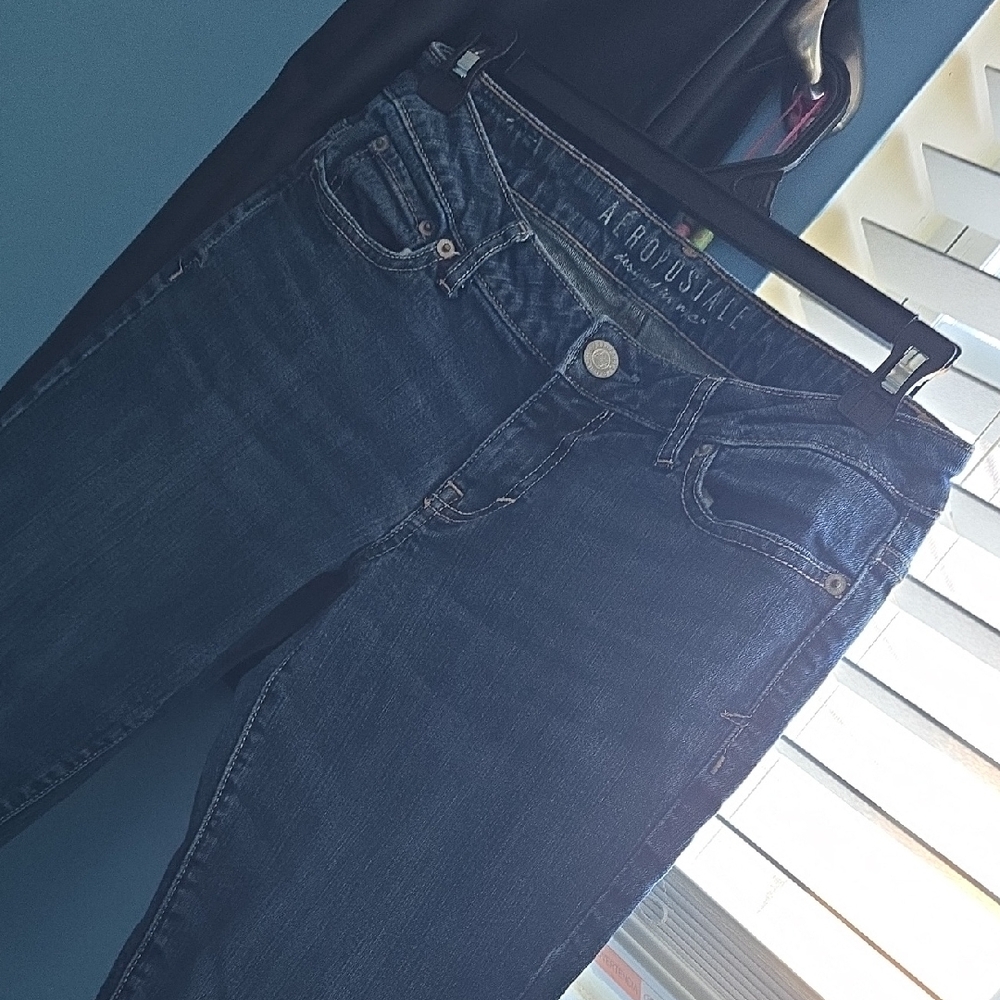 Aeropostale Women's Dark Blue Skinny Jeans